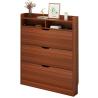 Buy cheap Wooden 115cm Height 3 Tier Shoe Sideboard Cabinet For Livingroom from wholesalers