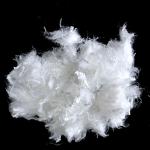 Siliconized Recycled PSF Fiber , Soft Super Short Fiber 0.5D×12mm