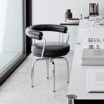 Nordic Hotel Restaurant Furniture Metal Rotatable Leather Comfortable Backrest