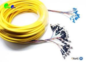 China 24F 0.9mm Pre-terminated cable ST UPC - LC UPC 9/125μm Single Mode Mini Breakout Fibre Optic Patch Cable factory