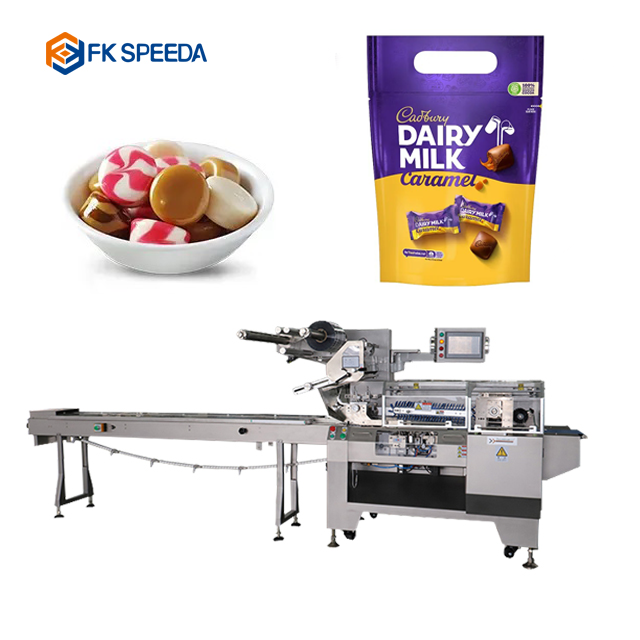 FK-Z602 Hard Sweets Granule Pack Horizontal Pillow Type Candy Flow Wrap Packaging Machine