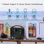 1000w Outdoors All In One Solar System Lifepo4 Portable Energy Storage