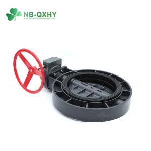 China UPVC CPVC 6&quot; 4&quot; Inch PP Ball Valve Electric Plastic DIN ASTM JIS Butterfly Valve factory