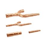 0.7mm 1.5mm TP2 Air Conditioning Copper Pipe Joints ISO9001