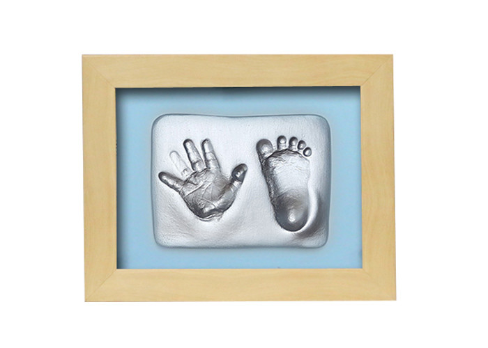 Souvenir Gift Baby Keepsake Box , Newborn Gifts Hand And Foot Print Frame