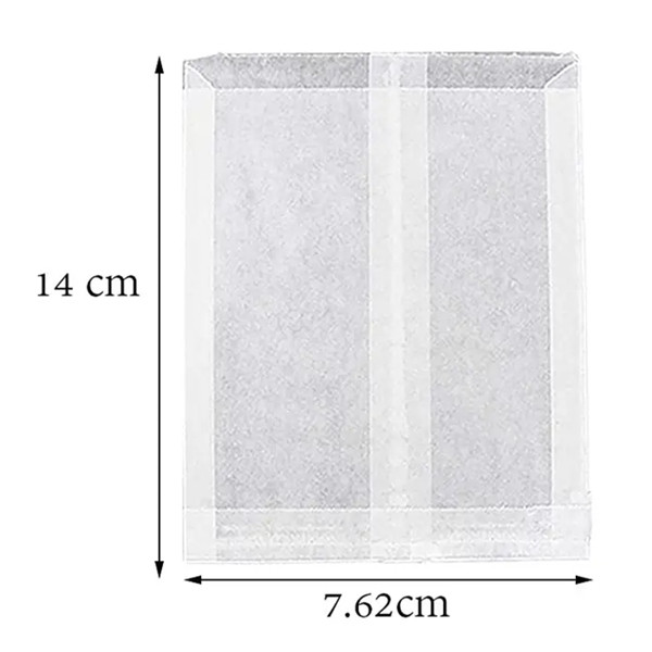 Food Grade Biodegradable Glassine Paper Bag Self Adhesive Seal