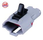 Plastic Male Waterproof Speaker Wire Quick Connectors 2 Pin Grey Color