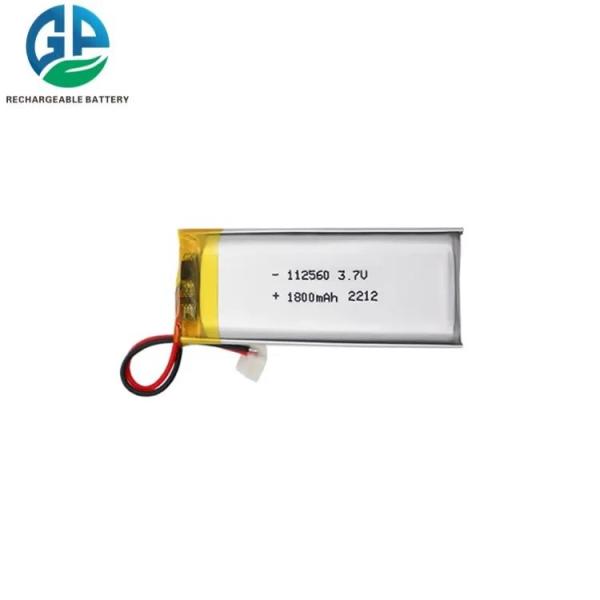 ISO9001 KC Lipo Battery 112560 , 3.7V 1800mAh 6.66Wh Lithium Ion Polymer Battery