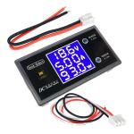 DC 0-100V 0-50V Voltmeter Ammeter Wattmeter 5A 10A LCD Digital