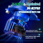 Car Motorbike Truck Offroad ATV UTV Dual LED Projector Headlight With Fan