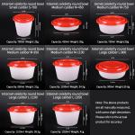 UV Coating Disposable Plastic Food Containers Microwave And Freezer Safe Box