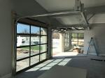 Section Thickness 40/50mm Industrial Transparent Frame Glass Garage Doors Motor