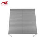 3x3m Wall-mounted Aluminium Manual Louvered Pergola Customized Gery Outdoor