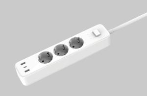 China 32W Smart Power Strip with CE Certifications and Multiple Outlets factory