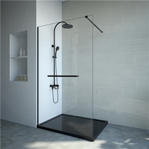 China black Stainless Sliding 6mm Tempered Glass Shower Door 1200X2000mm factory