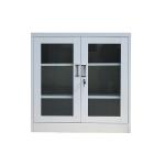 RAL Color Cyber Lock Two Shelves Glass Door Filing Cabinet