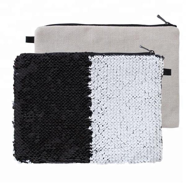 DIY Shiny personalised Sublimation Sequin Makeup Bag For Sublimation Photos