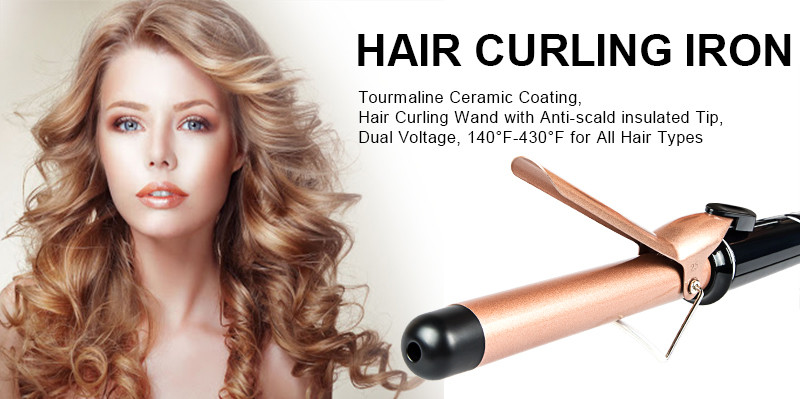 OEM Professional 65W Ceramic Hair Curler 2 In 1 Straightening Curling Iron
