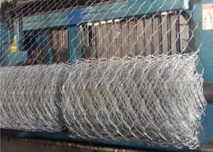 China Hexagonal Galvanized Gabion Boxes 80x120mm Mesh River Bank Protective factory