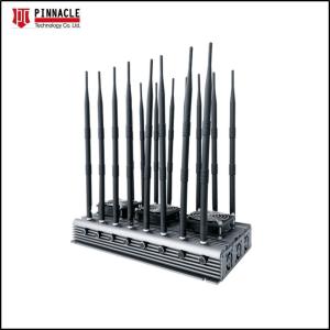 China Desktop Cellphone Scrambler Interrupter Device 160W 20 Antenna factory