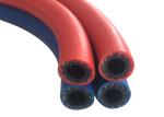 Red PVC Air Hose / Oxy Acetylene Double Welding Pipe Tube With Connector