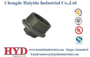 China plug beaded black malleable iron pipe fitting cast iron UL factory factory