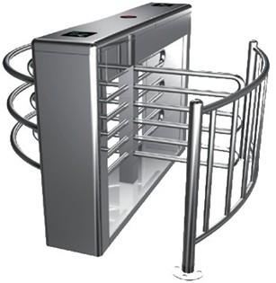 0.2s RS485 Stainless Steel Tube Automatic Rotation Full Height Turnstile For