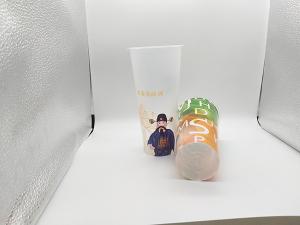 China Eco-Friendly Food Grade Plastic Cups Dia 90* Height 177 mm Customized Color factory