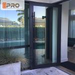 Living Room Bedroom Large Aluminum Pivot Doors Anti - Burglar Sound Insulation