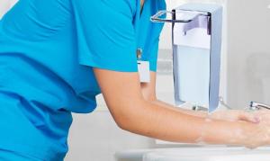 China 1000Ml Spray Alcohol Elbow Operated Soap Dispenser Hand Spray Alcohol Soap Dispenser factory