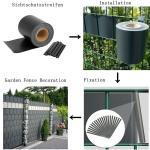 100% Polyester 19cm Garden Fence PVC Fencing Slats Removable Vinyl Fence Panels