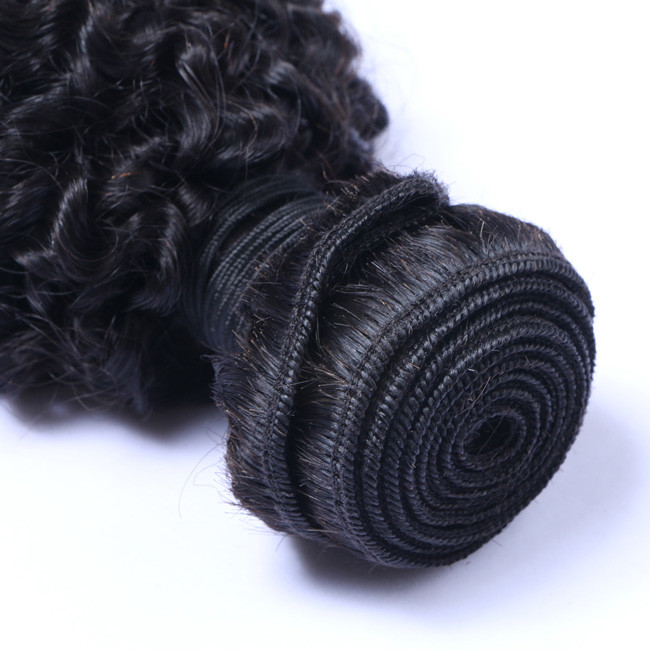 Kinky Curly 10 Inch Peruvian Wig Natural Wavy Bundles Double Weft Weaves 1/3/4 Pcs