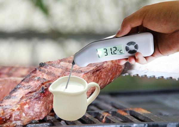 China Foldable 1.8mm Fine Tip Probe Digital BBQ Thermometer IP68 Cooking Thermometer factory