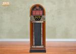 Music Box Storage Cabinet Wooden CD Racks Antique Wood Box Decorative Storage