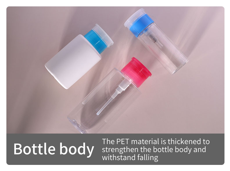 100ml 150ml 300ml PET Plastic Bottles Customized Nail Polish Remover Bottle For Makeup Tools