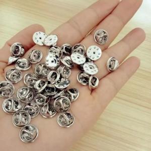 China No Tools Silver Clutch Back Pin Clutch Metal Pin Back Locking factory