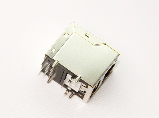 Stand Up Shielded Transformer Magnetic Rj45 Connector