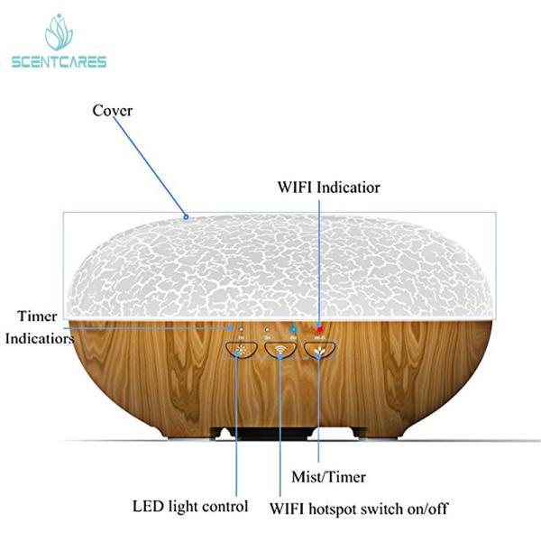 WIFI aroma diffuser Ultrasonic Cool Mist Humidifier