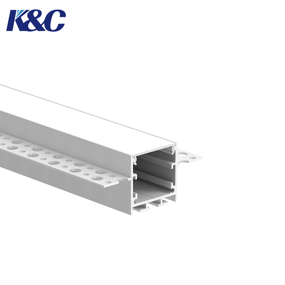 6061-T6 Aluminum Alloy Recessed LED Profile with High-Transparency PMMA Diffuser
