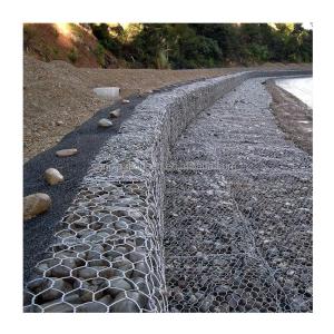 China Marine and Seawall Protection Galvanized 2x1x1m Gabion Wall Basket Mattress Cage 60x80mm factory