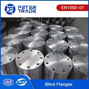 China TYPE 05 A105 Carbon Steel Blind Flange EN1092-01 Standards PN10 For Power And Heating Industry factory