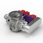 Small Airlock Rotary Valve for Powders and Granular Products in Industrial