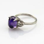 Women Jewelry 925 Silver Ring with 8x10mm Ruby Cubic Zircon(R237)