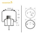 Trailer Air Suspension Spring 1DF20A-2 Goodyear 1R11-185 566-22-3-859 1440305