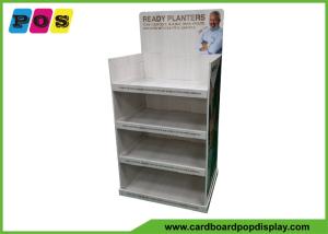 China Multi Shelves Cardboard Product Displays , Shinny UV Vanish Shop Display Stands For Ready Planters FL207 factory