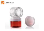 20g Amber Color PET Cream Jar with Wide Mouth for Cosmetic packaging