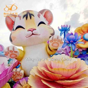 China Exquisite Colored Lanterns Art Steel Frame for Festive Decoration on sale