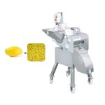 Electric vegetable okra cube cutting chopper slicer machine carrot tomato diced