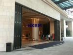 Glass 12A Aluminum Folding Doors 2.0mm Profile Double Glazed
