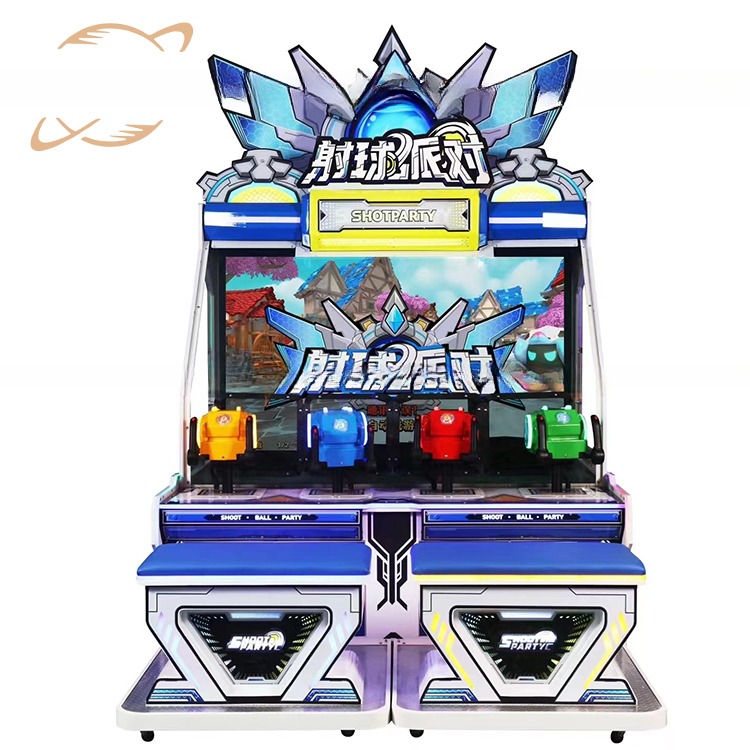 Coin Pusher Double Players Ticket Redemption Machine Zombie Arcade Machine